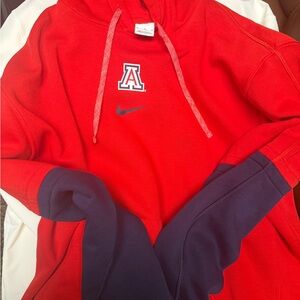 Nike Red and Blue Men's hoodie Arizona Wildcats
